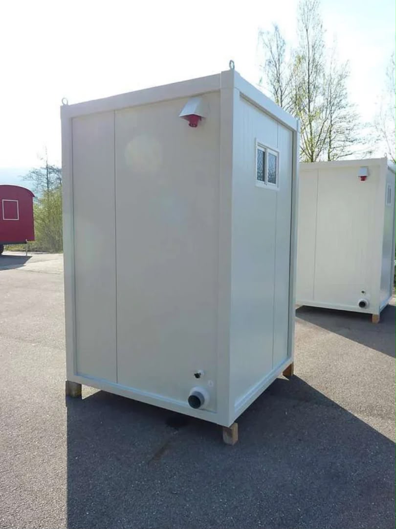 Mini conteneur sanitaire – Cabine WC compacte avec lavabo en option