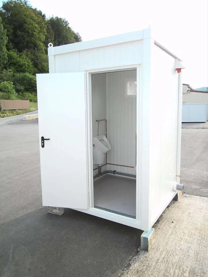 Mini conteneur sanitaire – Cabine WC compacte avec lavabo en option