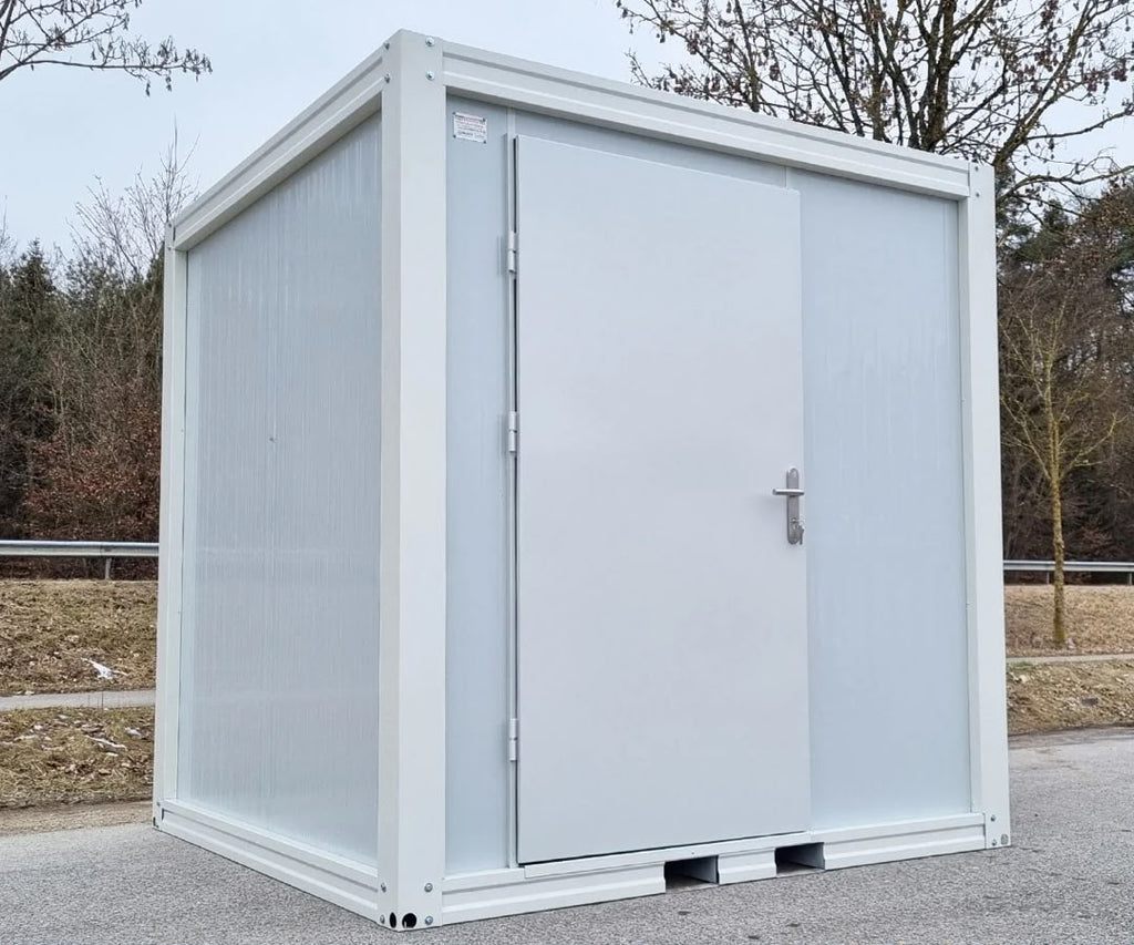 Conteneur sanitaire PMR avec rampe et eau chaude
