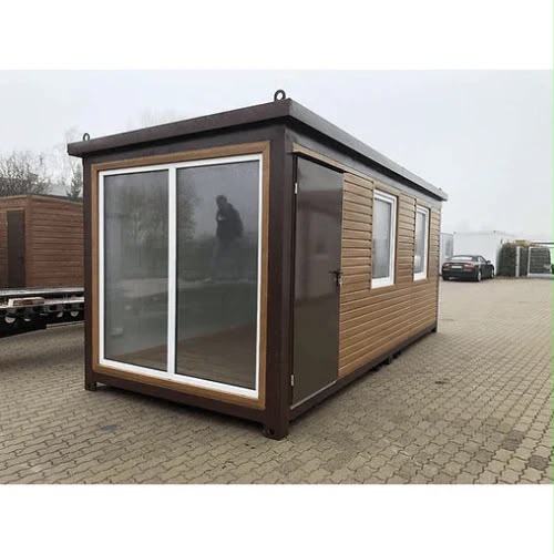 Conteneur bureau imitation bois 6 × 2,40 m – Isolé