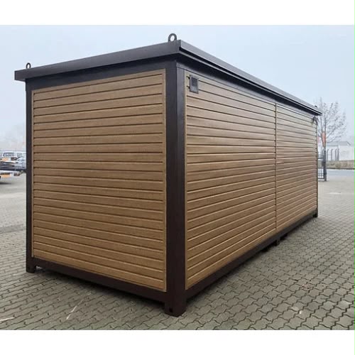 Conteneur bureau imitation bois 6 × 2,40 m – Isolé