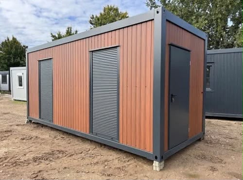 Conteneur bureau isolé 6 × 2,43 m – Modèle Premium
