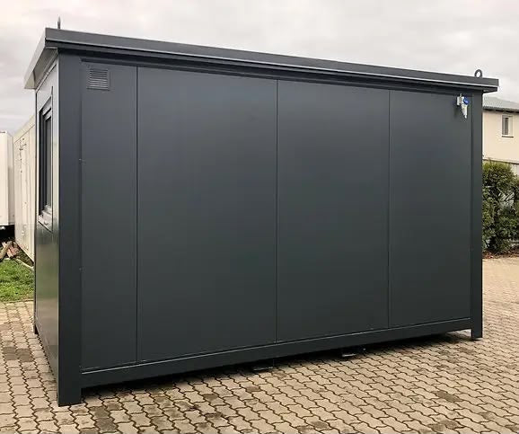 Conteneur modulaire Premium avec façade vitrée – Bureau et espace commercial de 14,4 m²