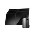Kit EcoFlow STREAM Ultra avec batterie 1,92 kWh et quatre panneaux solaires rigides de 500 W