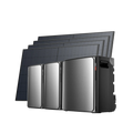 EcoFlow STREAM Ultra X avec deux batteries STREAM AC Pro et quatre panneaux solaires de 450 W
