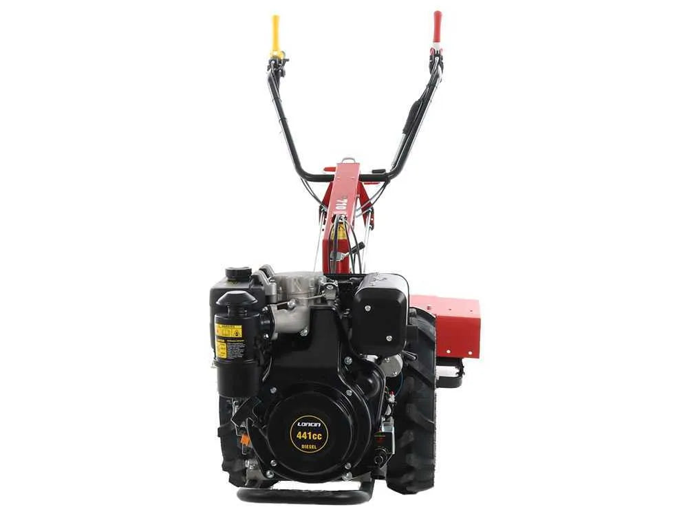 Motoculteur diesel GINKO R710 EKO Loncin D404F avec démarrage électrique et essieu différentiel
