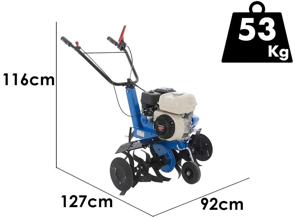 EuroMech YET 130 Motobineuse thermique 6,5 CV moteur Honda GP200 fraise 30 cm