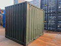 Conteneur de stockage d’occasion 3 mètres – Vert RAL 6007, réf. 395 127-7