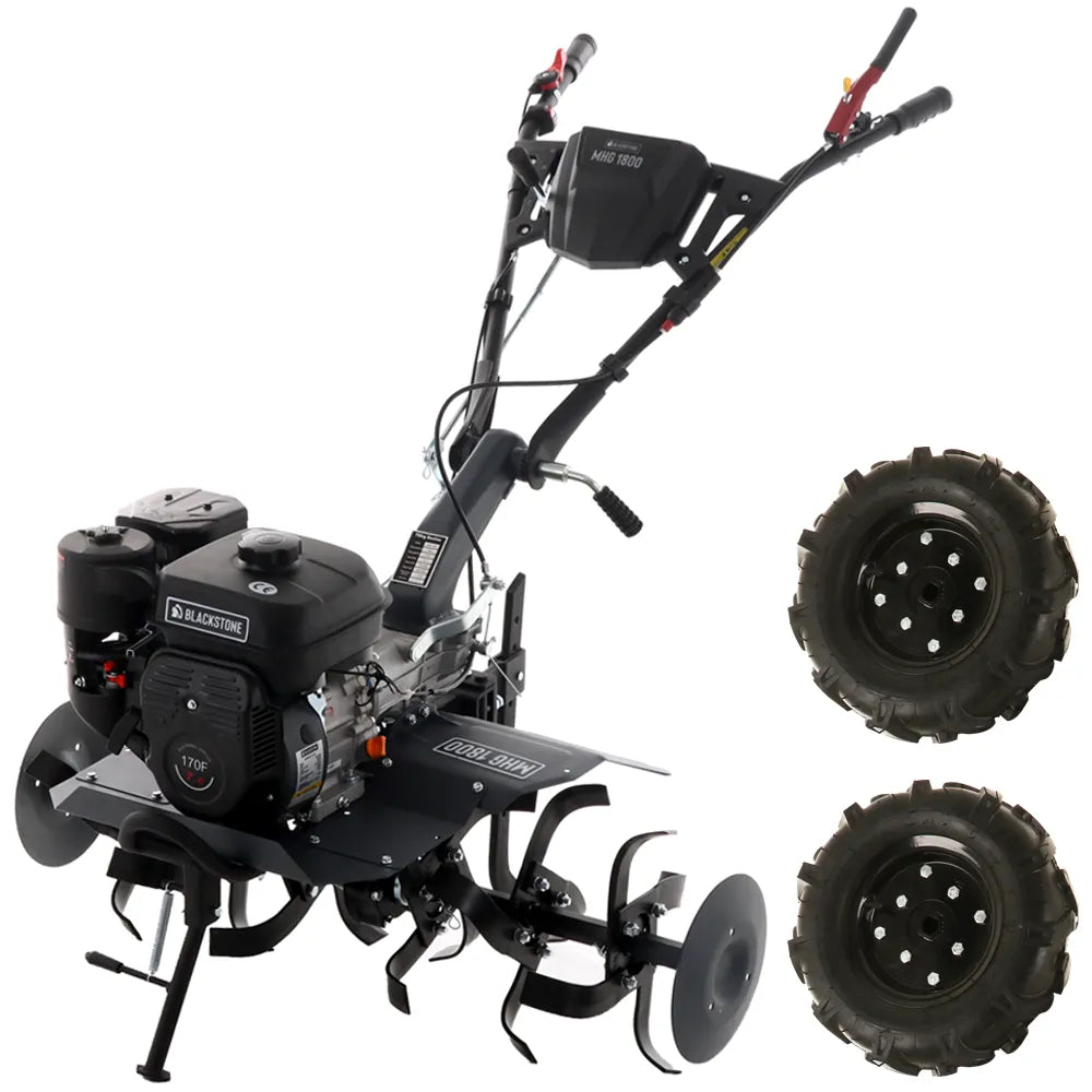 Motobineuse thermique BlackStone MHG 1800 - 212 cm3 (7 CV), fraises arrière, 90 cm