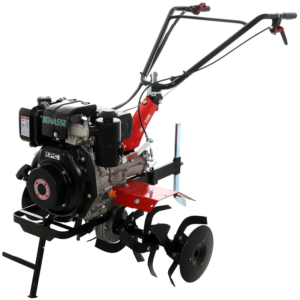 Benassi BL106KD – Motobineuse diesel KPC KD178FE 296 cm³ 7 CV, fraise 90 cm