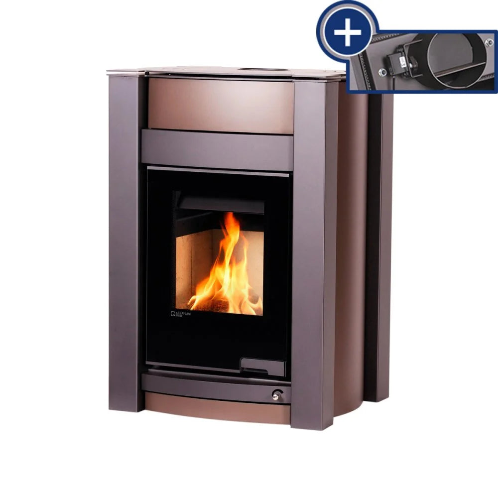 Poêle à bois Aquaflam Vario Kalmar Basic Marron 11/5 kW avec échangeur thermique — image 2