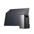 EcoFlow STREAM Ultra 1,92 kWh avec quatre panneaux solaires rigides de 520 W