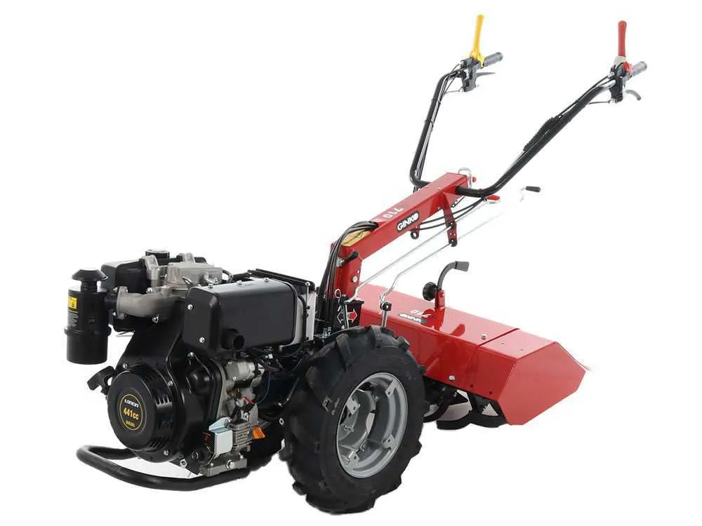 Motoculteur diesel GINKO R710 EKO Loncin D404F avec démarrage électrique et essieu différentiel