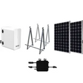 Kit solaire de balcon Könner & Söhnen SBS800-SET4 avec deux panneaux TOPCon de 430 W et batterie LiFePO4 2 240 Wh