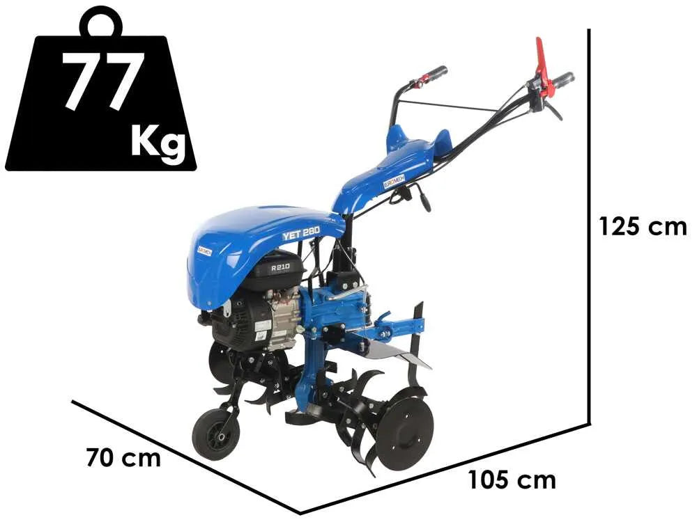 EuroMech YET 280 Motobineuse thermique 7 CV Yagmur R210 90 cm travail large
