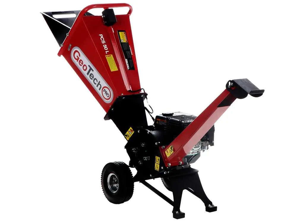 GeoTech Pro PCS 50 L - Broyeur de branches thermique - Loncin 6,5 CV