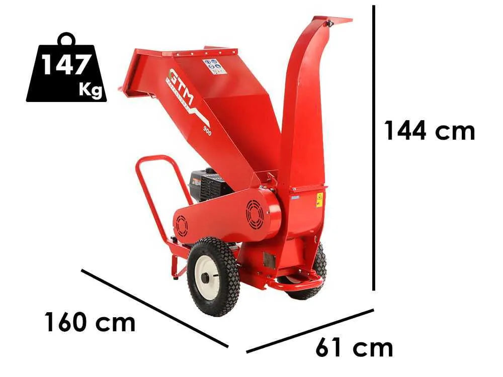 GTM GTS 900 G - Broyeur de branches thermique - Moteur Loncin G300F - vue 3