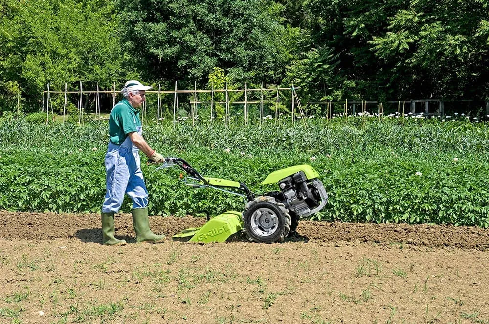 Motoculteur Grillo G 85 en utilisation