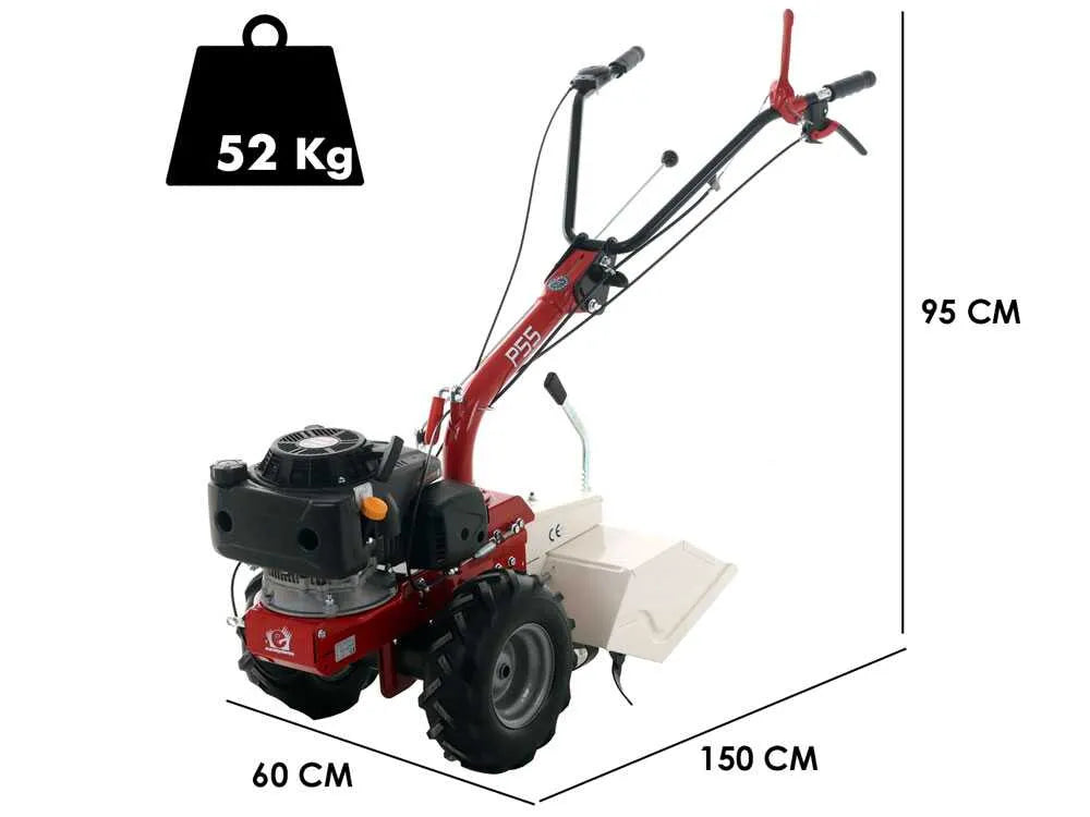 Eurosystems P55 – Motoculteur essence Loncin LC1P70F-3 6,5 CV, fraise 50 cm
