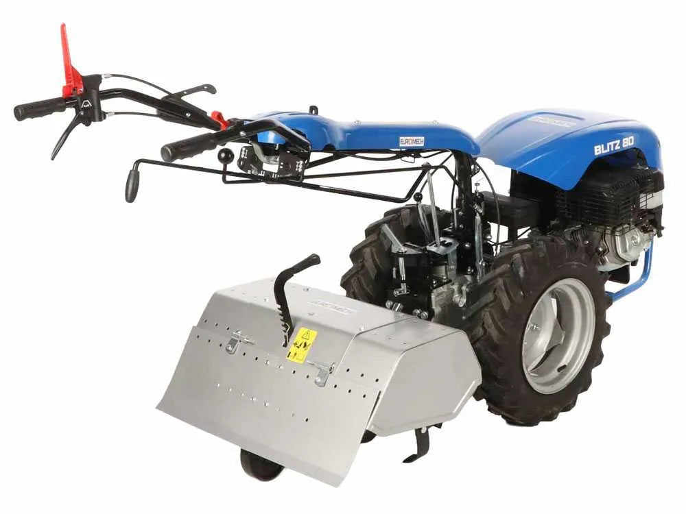 EuroMech BLITZ 80 motoculteur essence Yagmur R390 13 CV avec fraise 75 cm et attelage rapide HBS