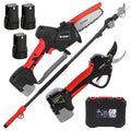 Blue Bird PS23-35 + CS23-05A - Kit sécateur sur perche et élagueuse à batterie