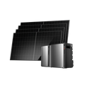 EcoFlow STREAM Ultra X avec STREAM Pro et quatre panneaux solaires rigides de 500 W