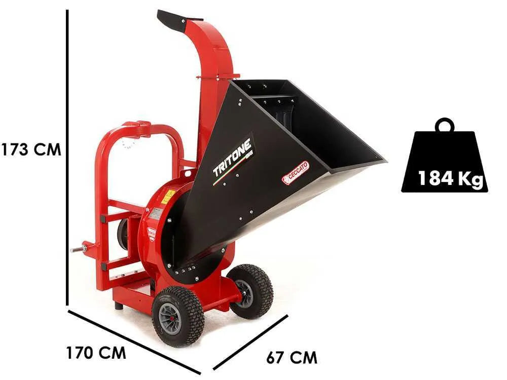Ceccato Tritone BIG PTO - Broyeur de branches à tracteur - Raccord 3 points - vue 3