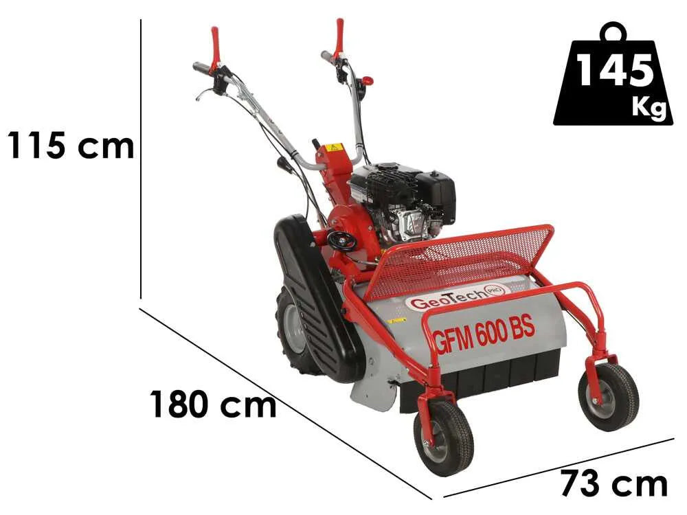 GeoTech Pro GFM 600 BS - Tondeuse débroussailleuse à couteaux - Briggs & Stratton CR950 - vue 3