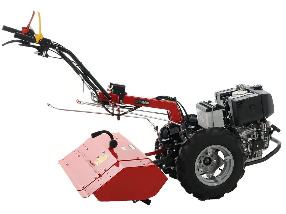 Motoculteur diesel GINKO R710 EKO Kohler KD15-440 avec démarrage électrique et essieu différentiel
