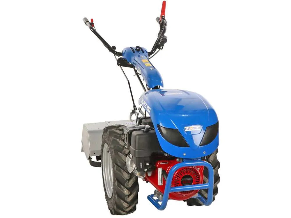 EuroMech BLITZ 80 Motoculteur essence Honda GX270 9 CV avec fraise 75 cm et attelage rapide HBS