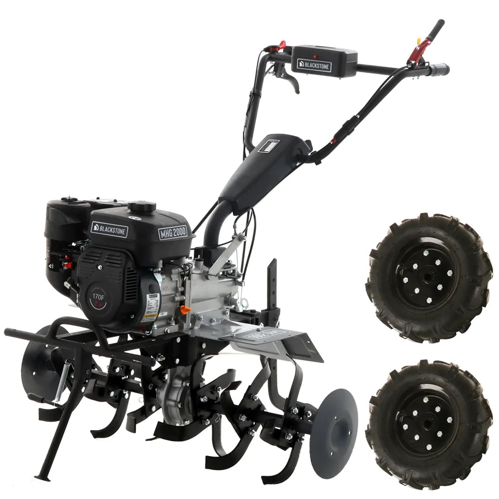 BlackStone MHG 2000 — Motobineuse thermique à essence, 212 cm3, 7 CV