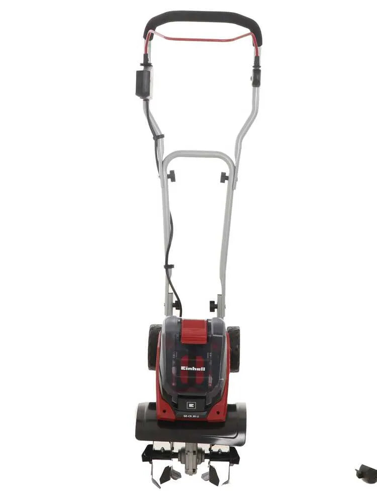 Einhell GE-CR 30 Li — Motobineuse à batterie 36 V (2 x 18 V 5,2 Ah) avec roues