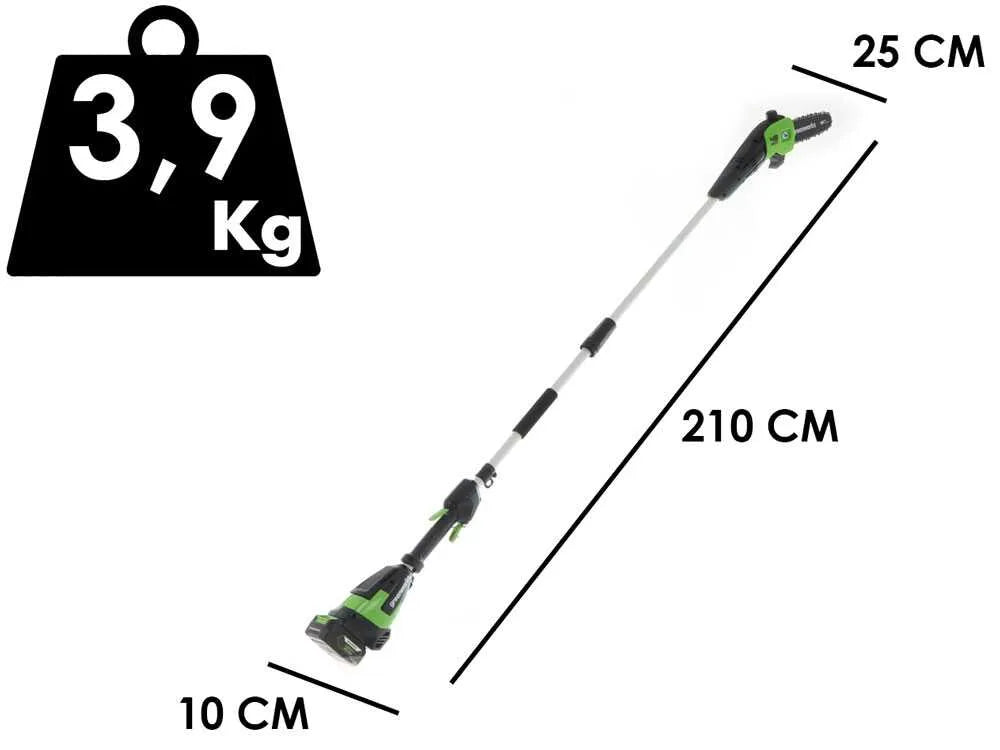 Greenworks G48PS – Élagueuse sur perche à batterie 48 V – Batterie 5 Ah – photo 2