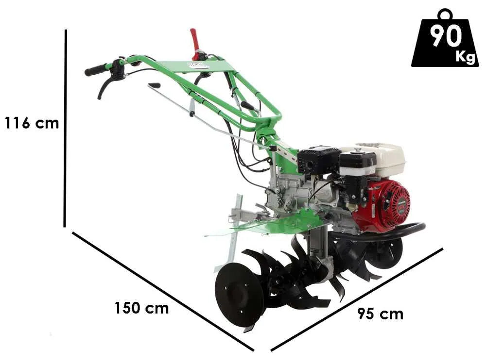 Motobineuse Lampacrescia MGM DL914 Honda GX200 6,5 CV – fraise 95 cm