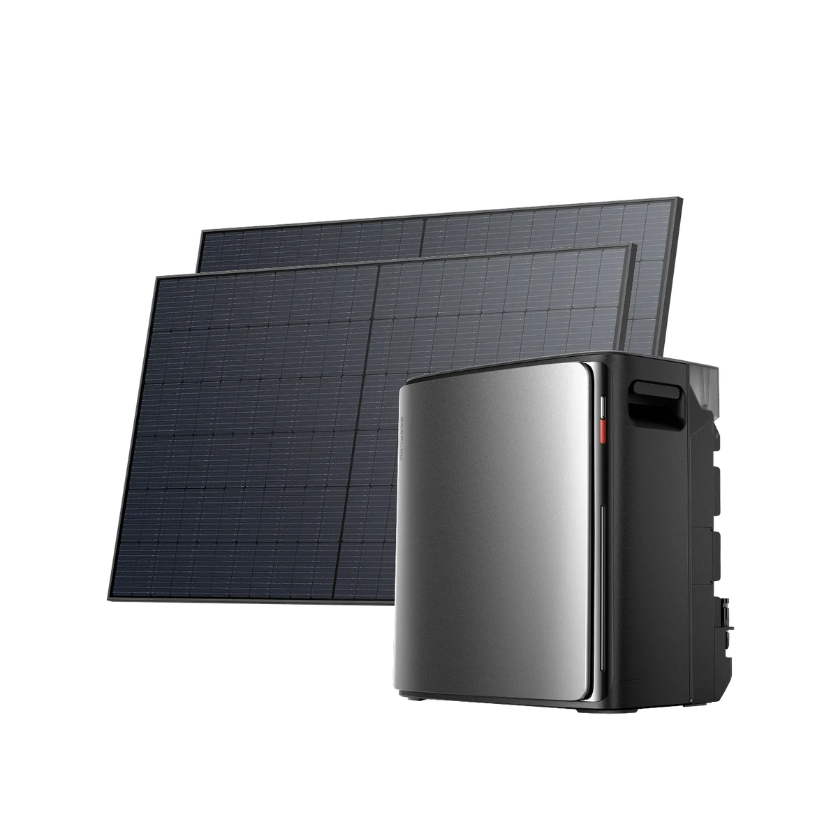 Kit solaire EcoFlow STREAM Ultra X avec batterie 3,84 kWh et deux panneaux solaires bifaciaux 520 W