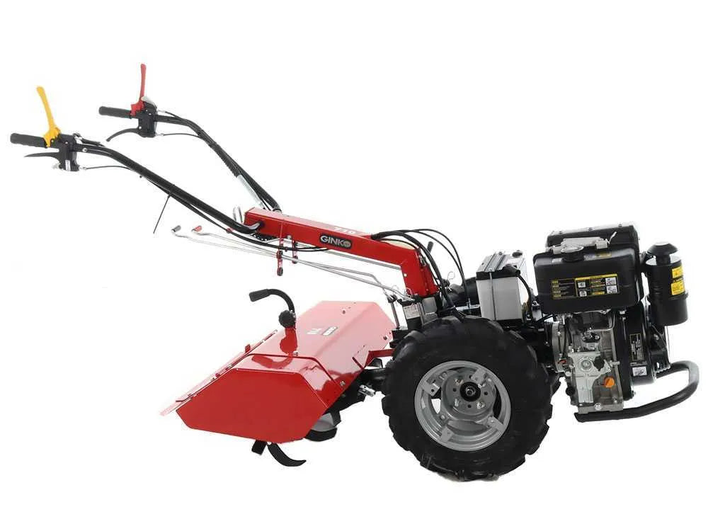 Motoculteur diesel GINKO R710 EKO Loncin D404F avec démarrage électrique et essieu différentiel