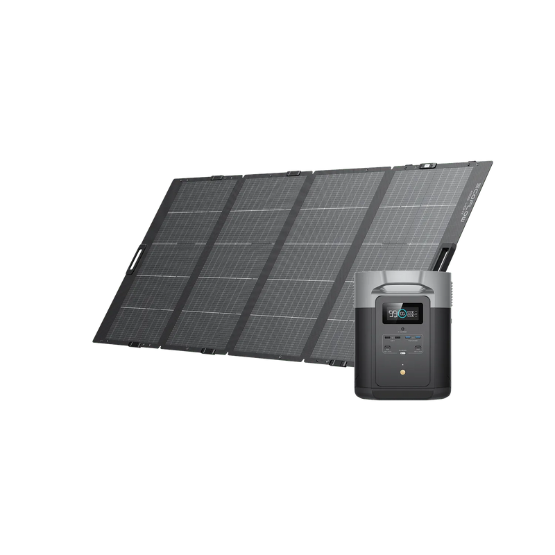 Station électrique portable EcoFlow DELTA Max 2000 Wh avec panneau solaire portable 400 W