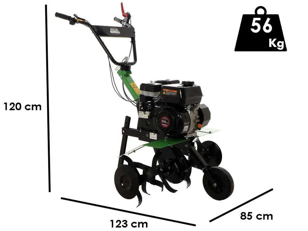 Lampacrescia MGM DL525 Motobineuse thermique 7 CV moteur Loncin fraises 85 cm – image 3
