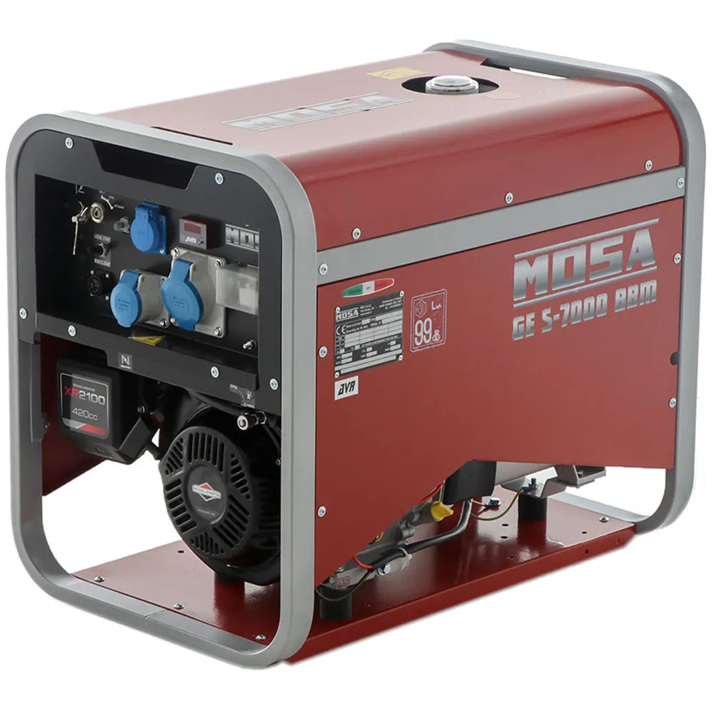 MOSA GE S-7000 BBM AVR EAS groupe électrogène essence 6,5 kW moteur Briggs & Stratton