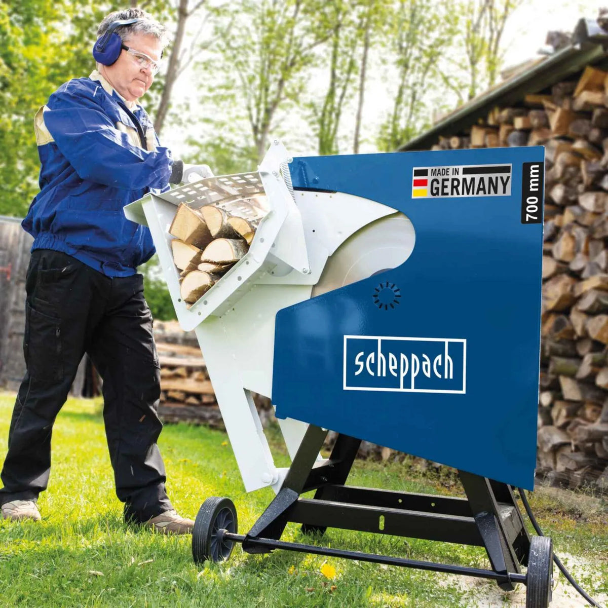 Scheppach HS720 scie à bûches à chevalet – vue 8