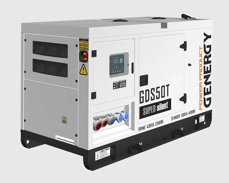 Groupe électrogène diesel insonorisé Genergy GDS50T 47 kVA avec contrôleur Deep Sea
