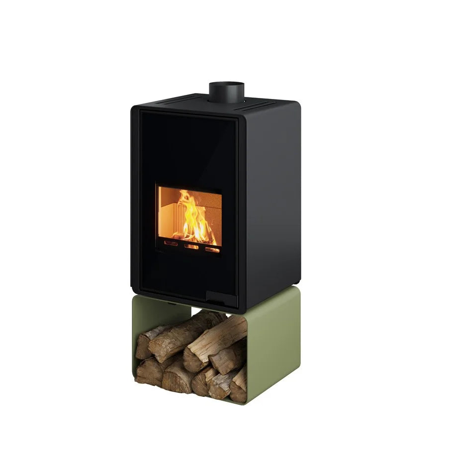 Poêle à bois HS Flamingo Deluxe Pentai Olive 9 kW - image 2