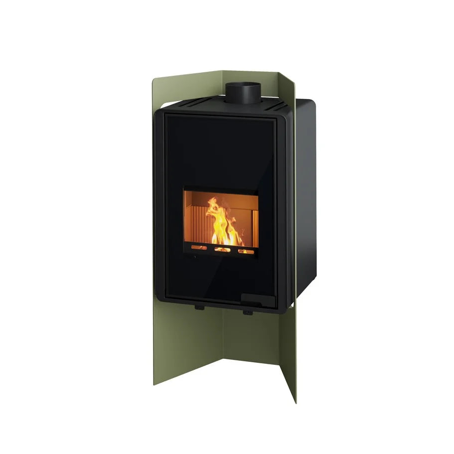 Poêle à bois HS Flamingo Deluxe Pulau Olive HSF42-030 9 kW - image 2