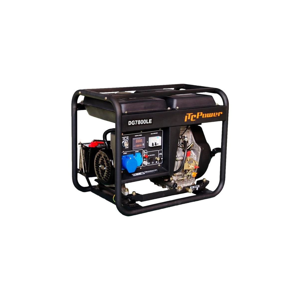 ITC Power DG7800LE groupe électrogène diesel monophasé 6500 W avec AVR