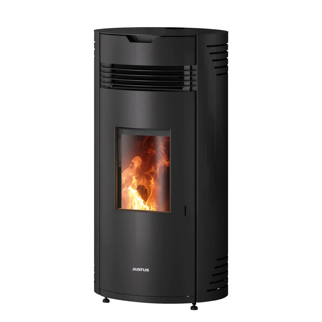 Poêle à granulés Justus Norta acier noir 8 kW