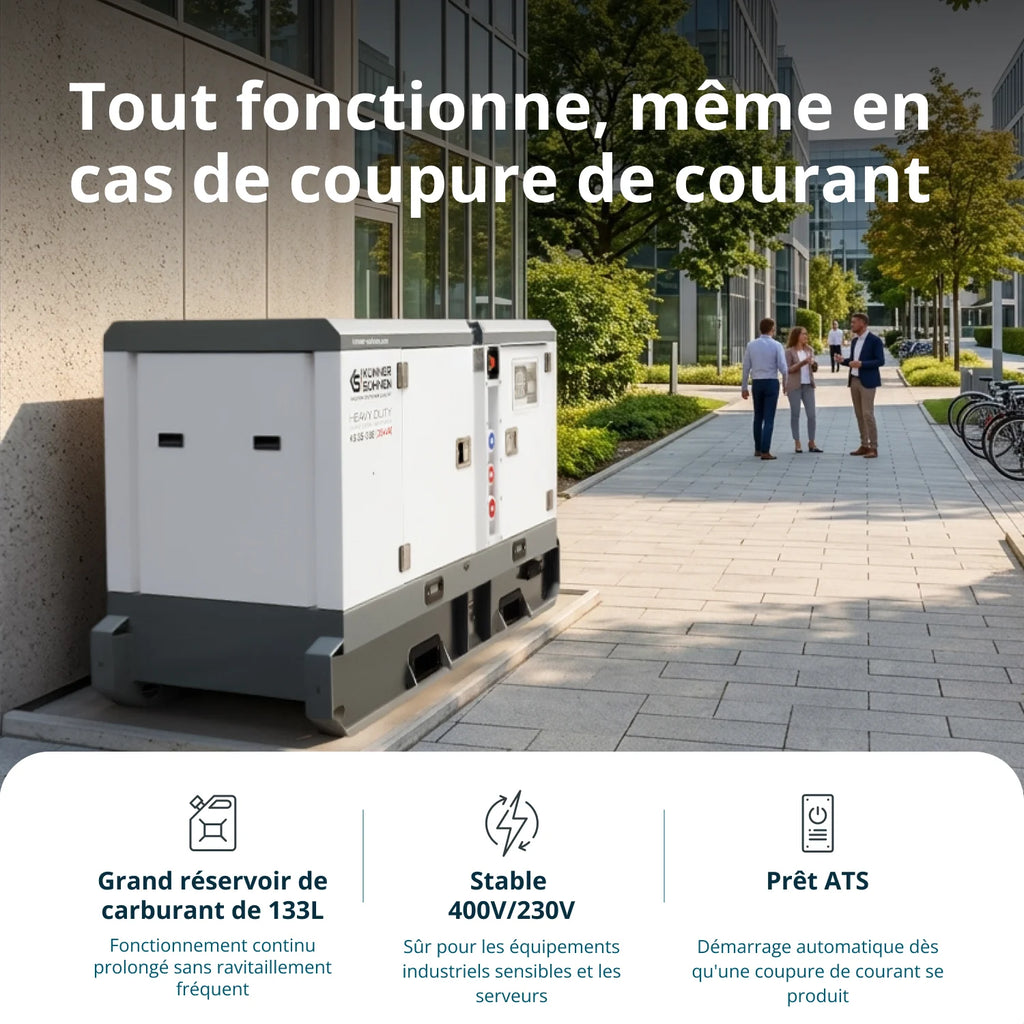 Groupe électrogène diesel Könner & Söhnen KS 35-3BE 35 kVA triphasé avec moteur Baudouin