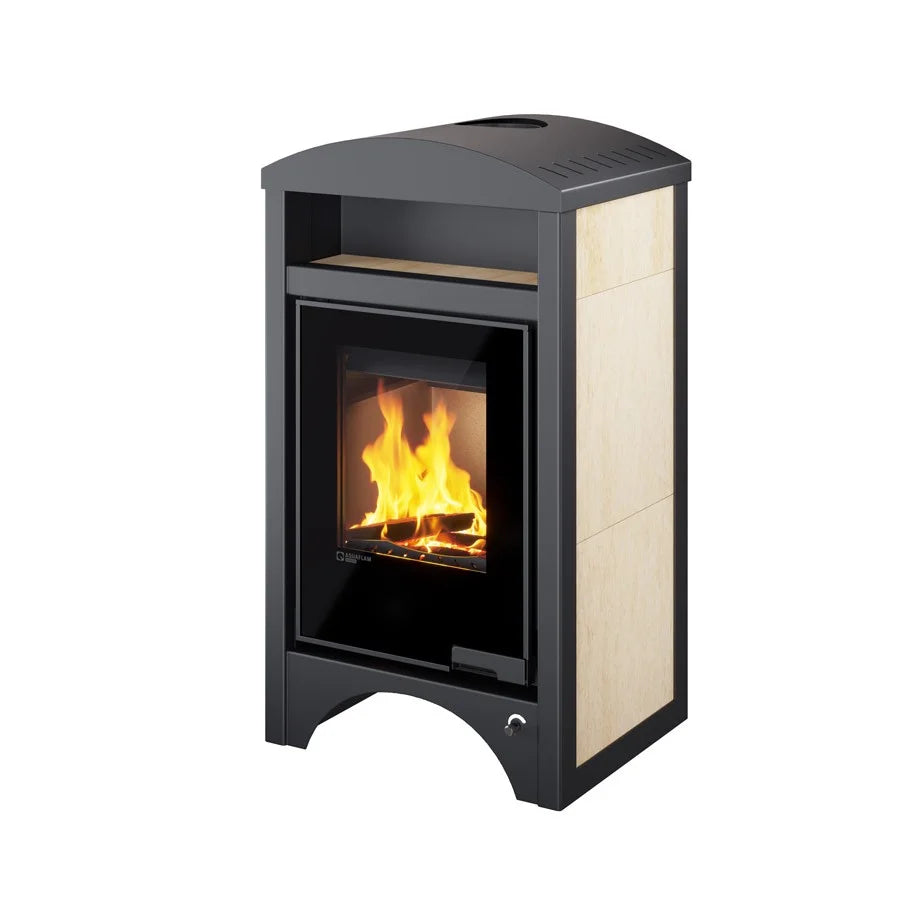 Poêle à bois Aquaflam Vario Barma érable 11 kW