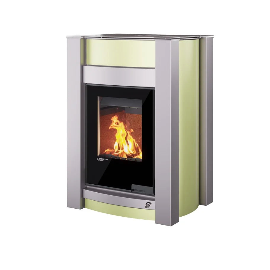 Poêle à bois Aquaflam Vario Kalmar Olive 11 kW HSF34-095 - image 2