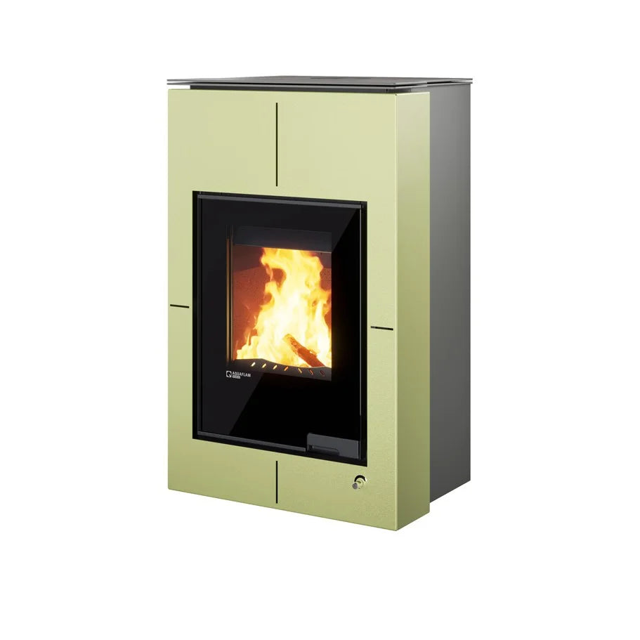 Poêle à bois Aquaflam Vario Saporo Olive 11 kW