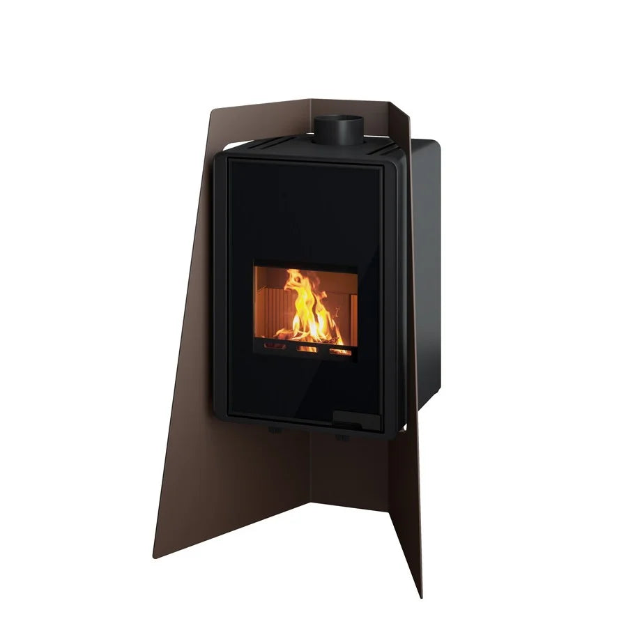 Poêle à bois HS Flamingo Deluxe Island Marron HSF42-003 9 kW - image 2
